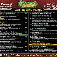 Pickleman S Printable Menu Pdf